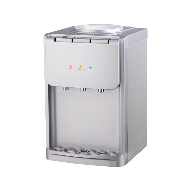 Dispensador de agua de escritorio con tapa plateada YR-2505T/YLR-2505T